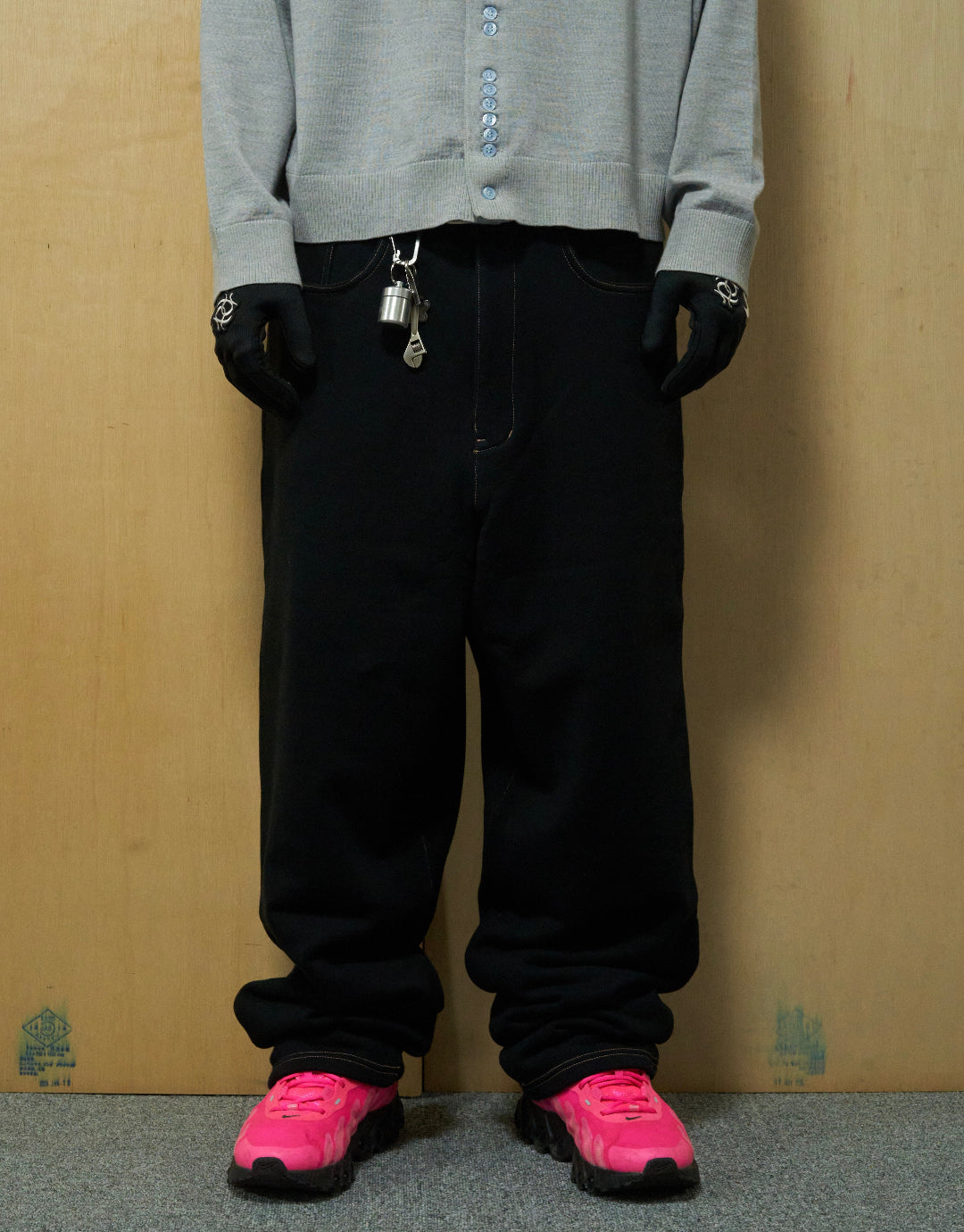 Denim Trackies (Black)